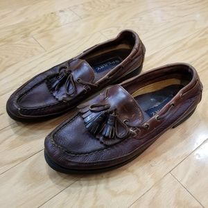 Sperry Brown Leather Loafer Shoes Size 10 - VINTAGE SPERRY